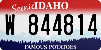 ID license plate W844814