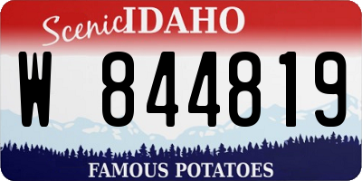 ID license plate W844819
