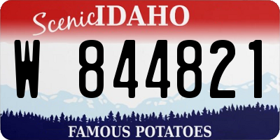 ID license plate W844821