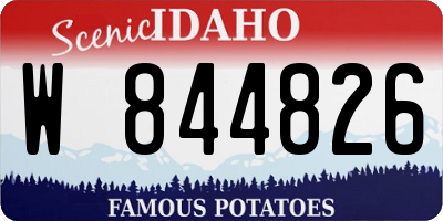 ID license plate W844826