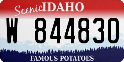 ID license plate W844830