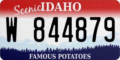 ID license plate W844879