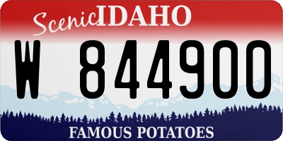 ID license plate W844900