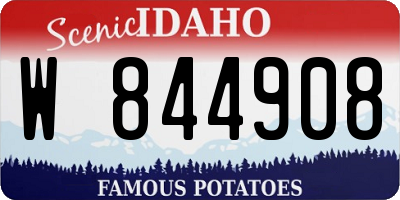 ID license plate W844908