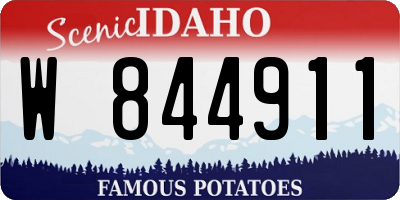 ID license plate W844911