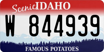 ID license plate W844939