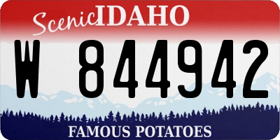 ID license plate W844942