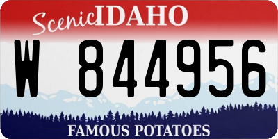 ID license plate W844956