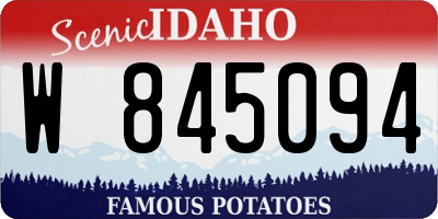 ID license plate W845094