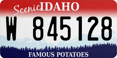 ID license plate W845128