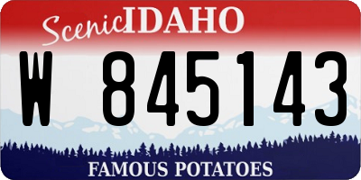 ID license plate W845143