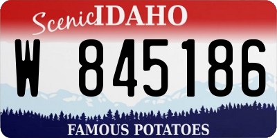 ID license plate W845186