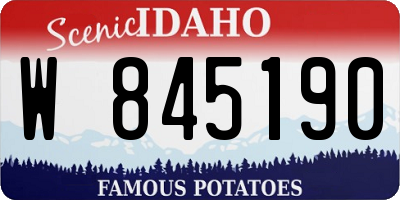 ID license plate W845190