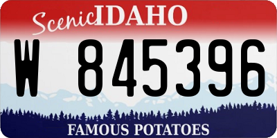 ID license plate W845396