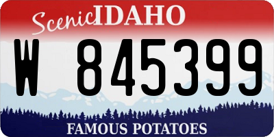 ID license plate W845399