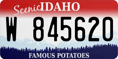 ID license plate W845620