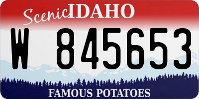ID license plate W845653