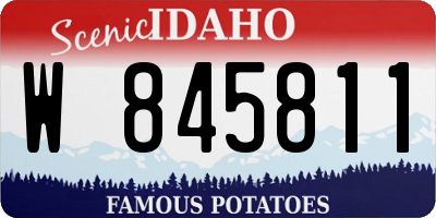 ID license plate W845811