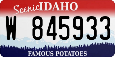 ID license plate W845933