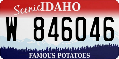 ID license plate W846046