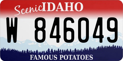 ID license plate W846049