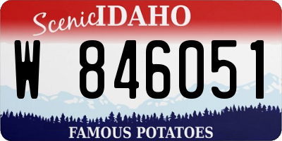 ID license plate W846051
