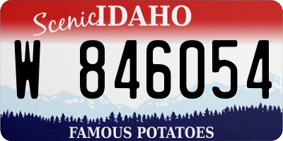 ID license plate W846054