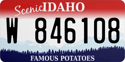 ID license plate W846108