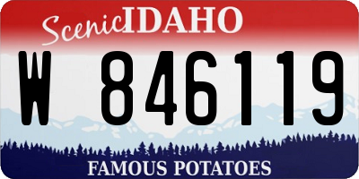 ID license plate W846119