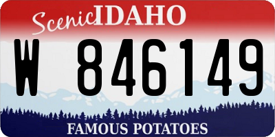 ID license plate W846149