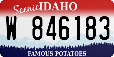 ID license plate W846183