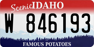 ID license plate W846193