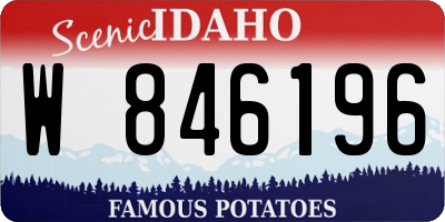 ID license plate W846196