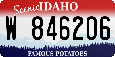 ID license plate W846206