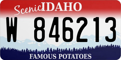 ID license plate W846213