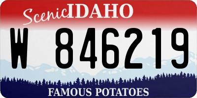ID license plate W846219