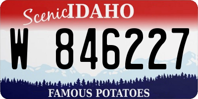 ID license plate W846227