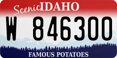 ID license plate W846300