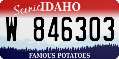 ID license plate W846303