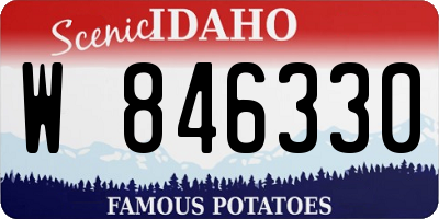 ID license plate W846330