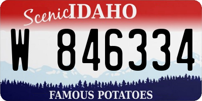 ID license plate W846334