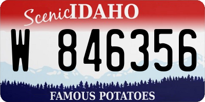 ID license plate W846356