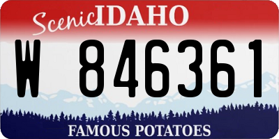 ID license plate W846361
