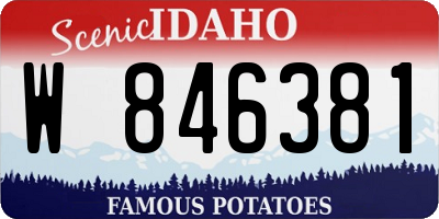 ID license plate W846381