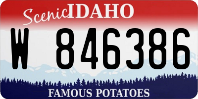 ID license plate W846386