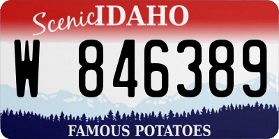ID license plate W846389