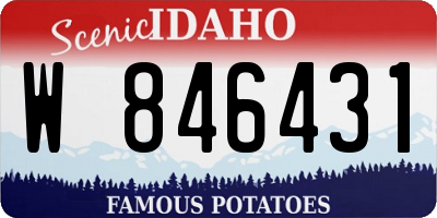 ID license plate W846431