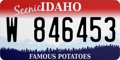 ID license plate W846453