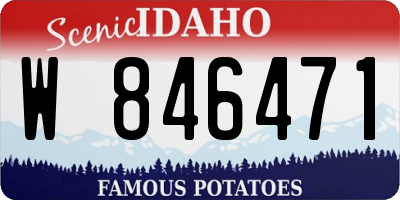 ID license plate W846471
