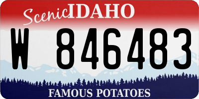 ID license plate W846483